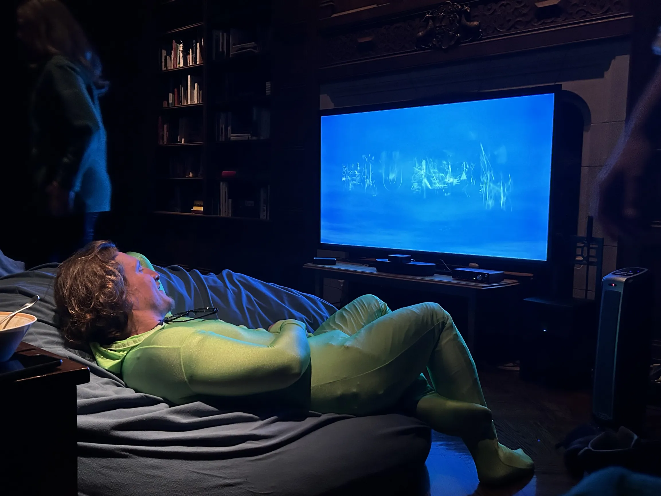 Movie night at McMansion